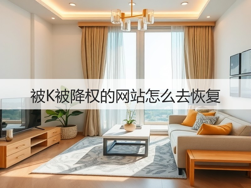 被K被降权的网站怎么去恢复
