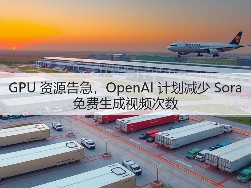 GPU 资源告急，OpenAI 计划减少 Sora 免费生成视频次数(图3)