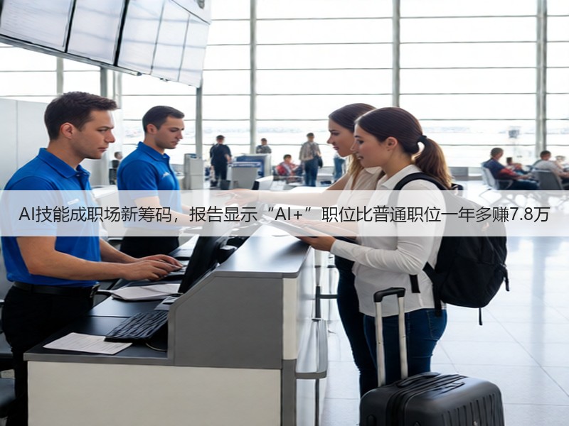 AI技能成职场新筹码，报告显示“AI+”职位比普通职位一年多赚7.8万(图3)