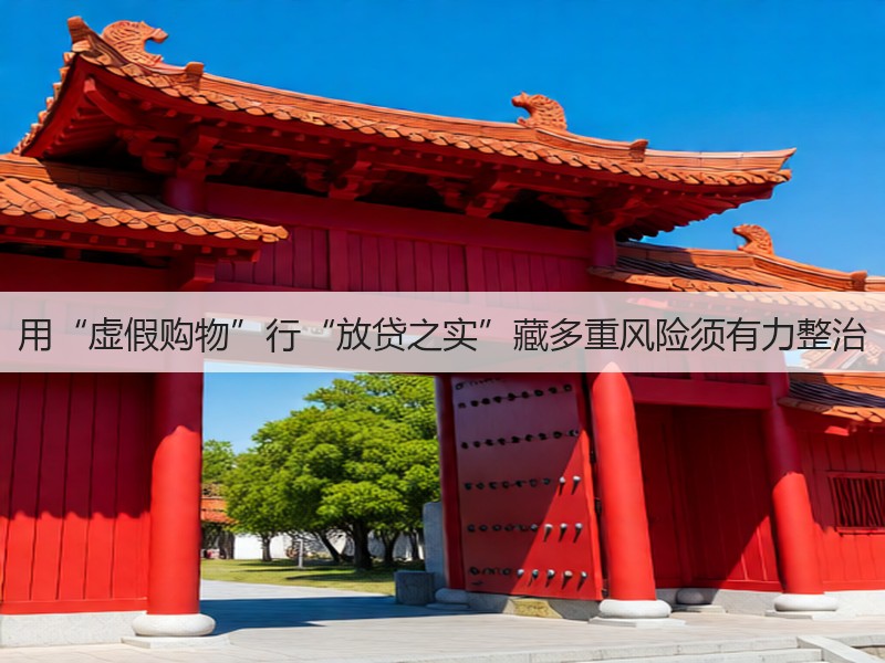 用“虚假购物”行“放贷之实”藏多重风险须有力整治(图2)