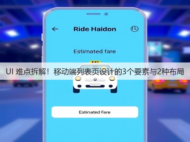 UI 难点拆解！移动端列表页设计的3个要素与2种布局(图1)