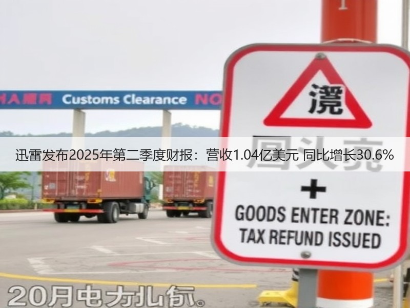 迅雷发布2025年第二季度财报:营收1.04亿美元 同比增长30.6%(图2) 迅雷发布2025年第二季度财报:营收1.04亿美元 同比增长30.6%(图2)