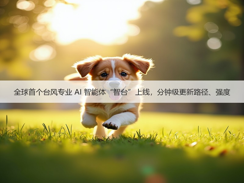 全球首个台风专业 AI 智能体“智台”上线，分钟级更新路径、强度