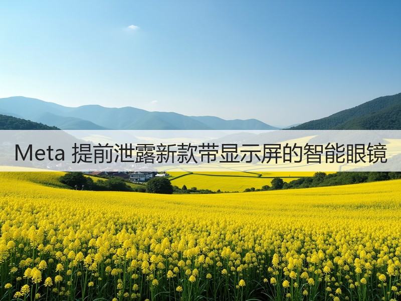 Meta 提前泄露新款带显示屏的智能眼镜(图3)