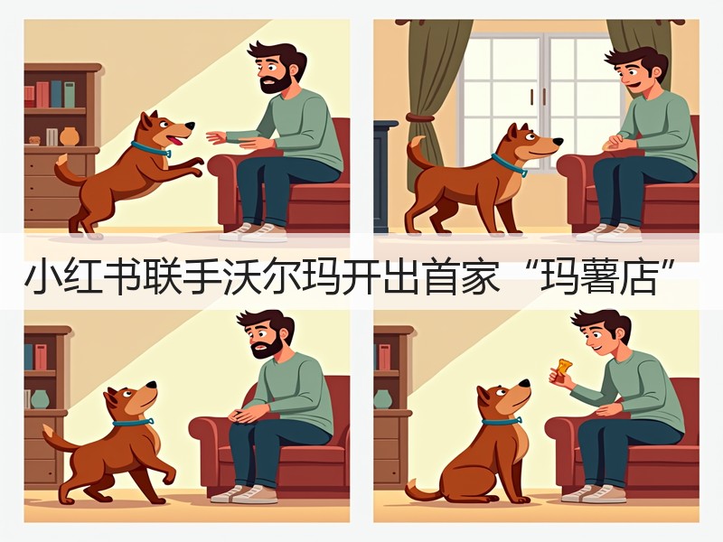 小红书联手沃尔玛开出首家“玛薯店”(图1)