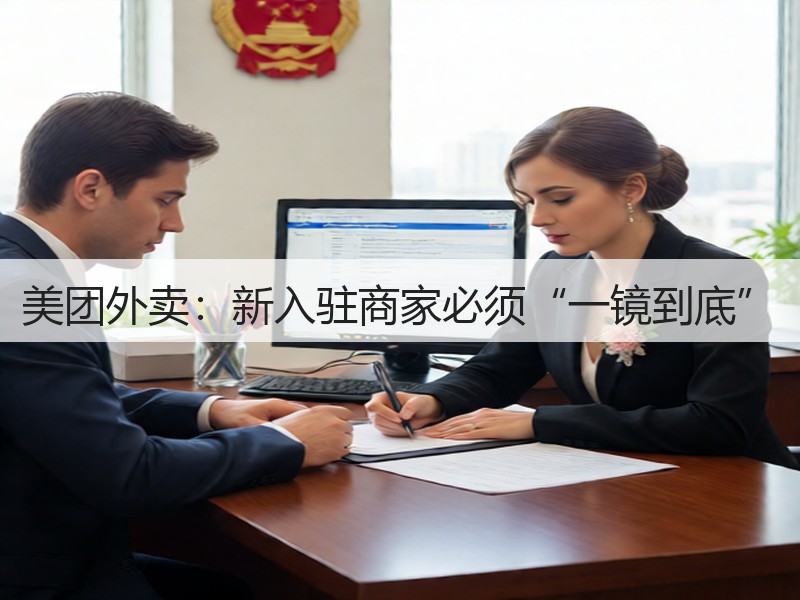 美团外卖：新入驻商家必须“一镜到底”(图2)