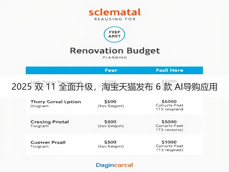 2025 双 11 全面升级，淘宝天猫发布 6 款 AI导购应用