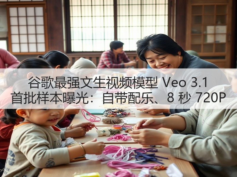 谷歌最强文生视频模型 Veo 3.1 首批样本曝光:自带配乐、8 秒 720P(图1) 谷歌最强文生视频模型 Veo 3.1 首批样本曝光:自带配乐、8 秒 720P(图1)