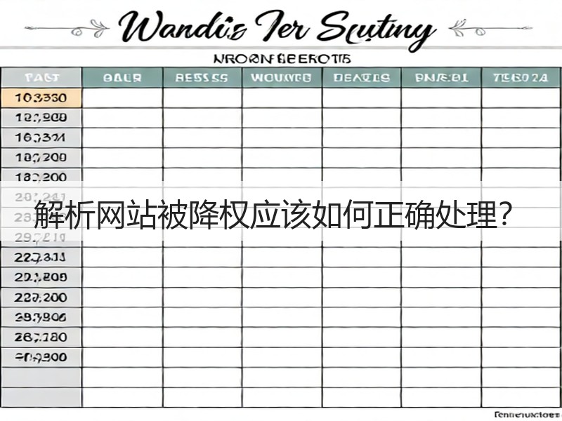 解析网站被降权应该如何正确处理？(图3)
