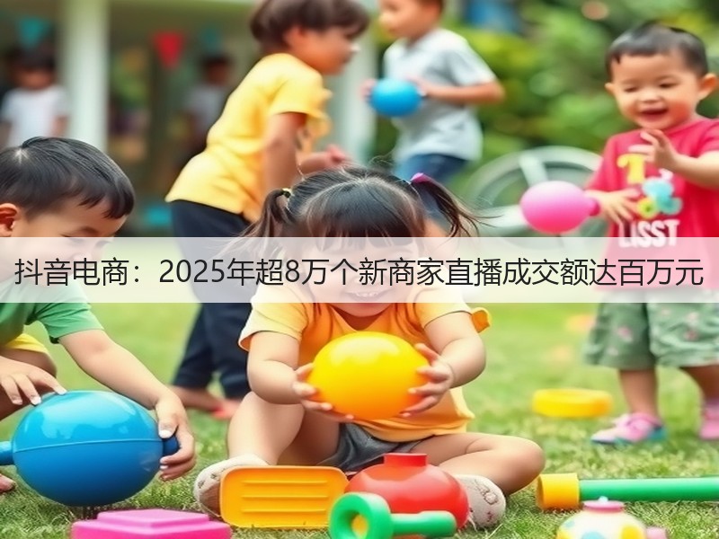 抖音电商：2025年超8万个新商家直播成交额达百万元(图2)