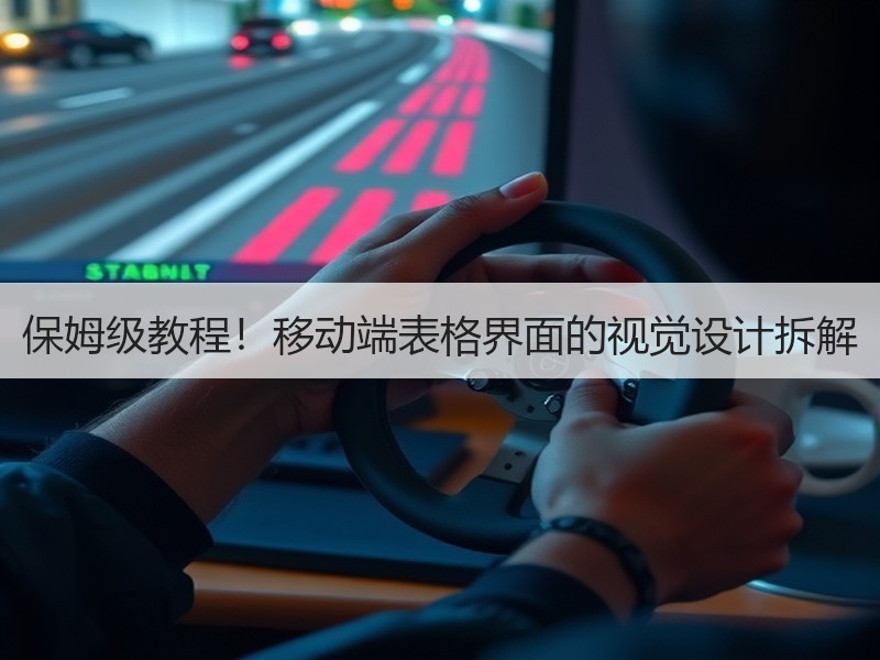 保姆级教程!移动端表格界面的视觉设计拆解 保姆级教程!移动端表格界面的视觉设计拆解