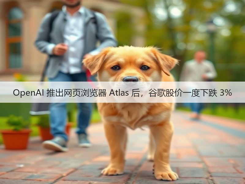 OpenAI 推出网页浏览器 Atlas 后,谷歌股价一度下跌 3%(图2) OpenAI 推出网页浏览器 Atlas 后,谷歌股价一度下跌 3%(图2)