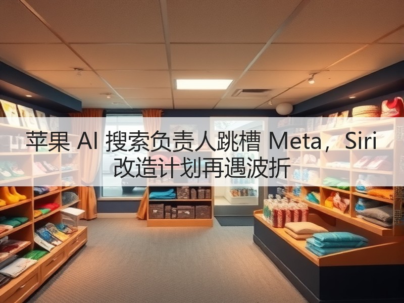 苹果 AI 搜索负责人跳槽 Meta,Siri 改造计划再遇波折(图1) 苹果 AI 搜索负责人跳槽 Meta,Siri 改造计划再遇波折(图1)