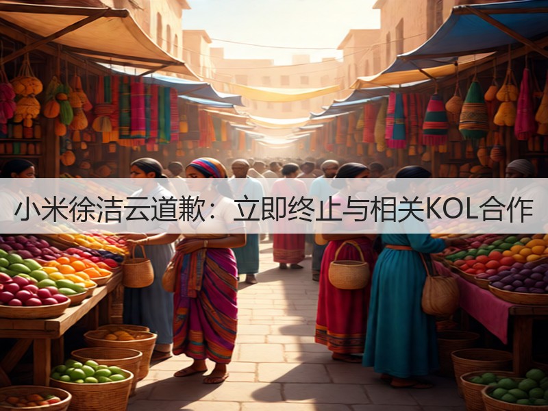 小米徐洁云道歉:立即终止与相关KOL合作(图2) 小米徐洁云道歉:立即终止与相关KOL合作(图2)