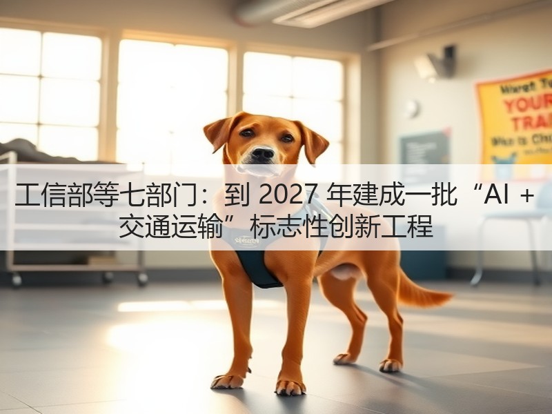 工信部等七部门:到 2027 年建成一批“AI + 交通运输”标志性创新工程(图1) 工信部等七部门:到 2027 年建成一批“AI + 交通运输”标志性创新工程(图1)