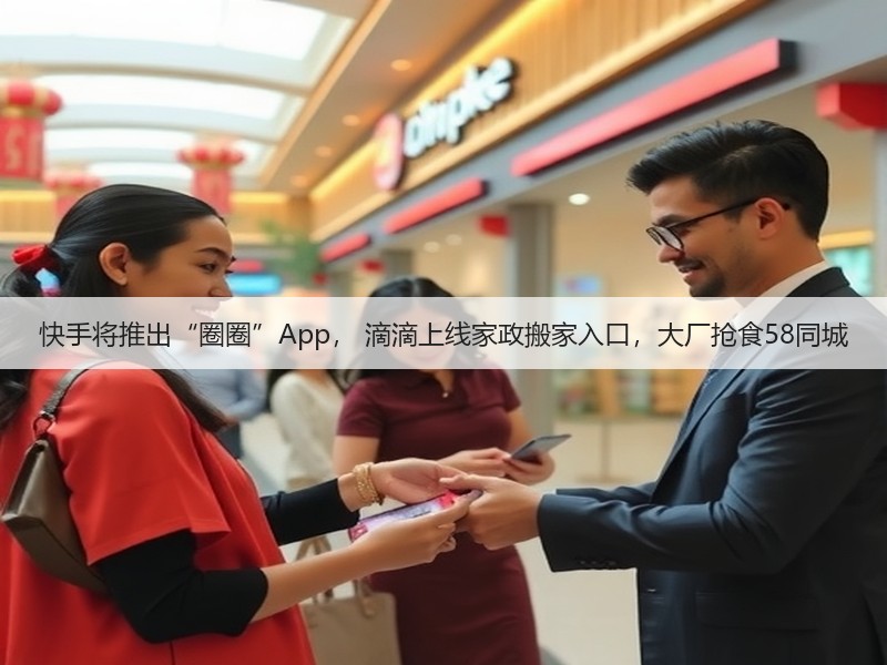 快手将推出“圈圈”App, 滴滴上线家政搬家入口,大厂抢食58同城(图2) 快手将推出“圈圈”App, 滴滴上线家政搬家入口,大厂抢食58同城(图2)