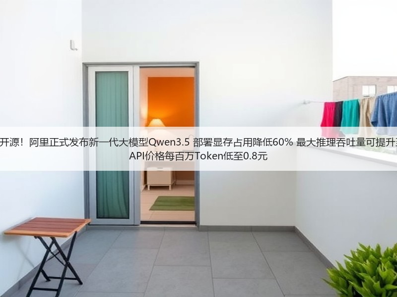 除夕夜开源！阿里正式发布新一代大模型Qwen3.5 部署显存占用降低60% 最大推理吞吐量可提升至19倍 API价格每百万Token低至0.8元(图3)
