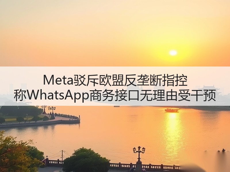 Meta驳斥欧盟反垄断指控 称WhatsApp商务接口无理由受干预(图3)