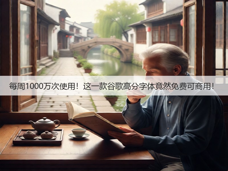 每周1000万次使用！这一款谷歌高分字体竟然免费可商用！(图1)