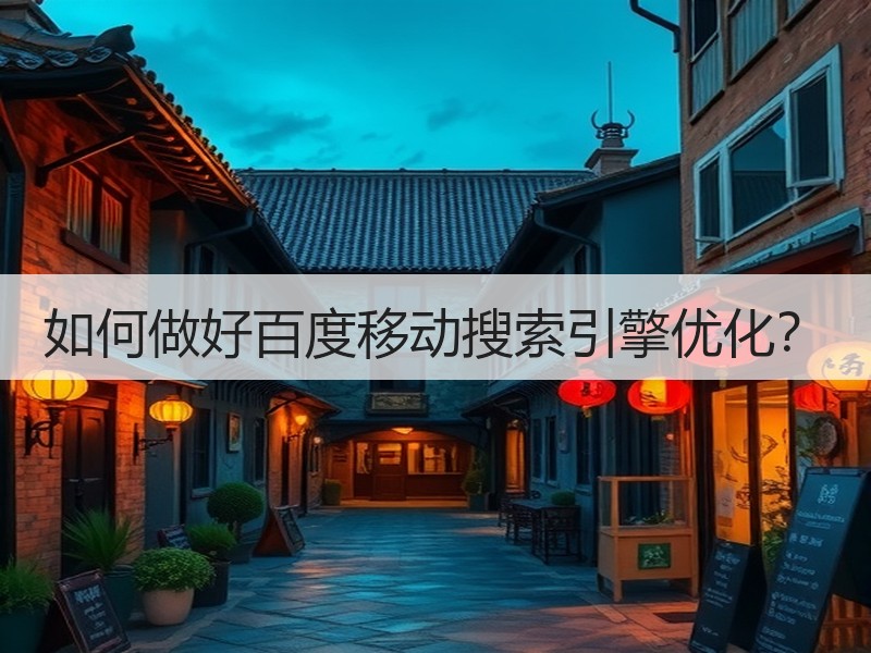 如何做好百度移动搜索引擎优化？