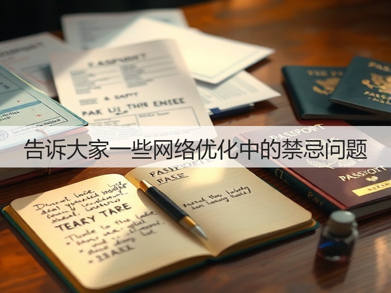 告诉大家一些网络优化中的禁忌问题(图1)