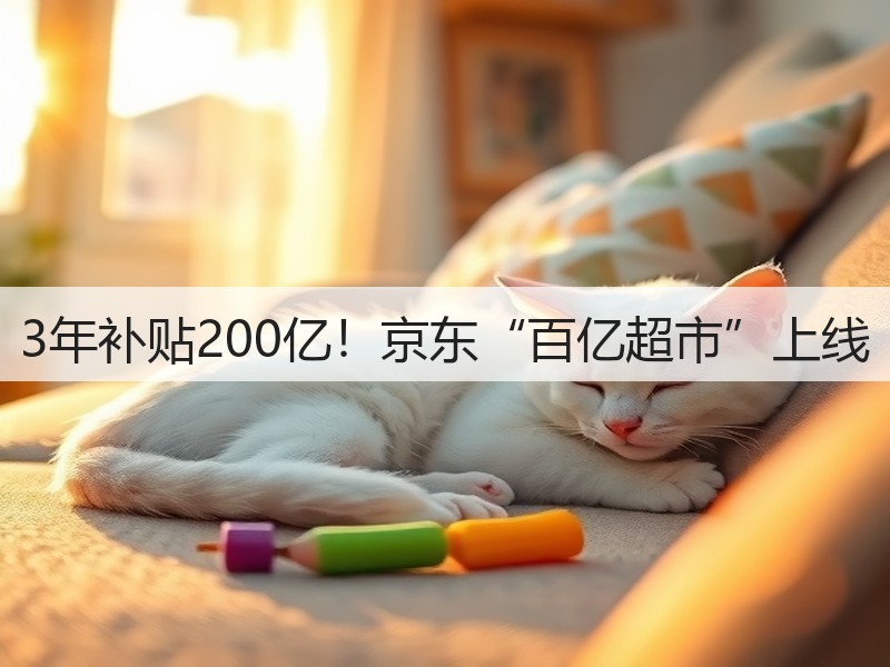 3年补贴200亿！京东“百亿超市”上线(图3)