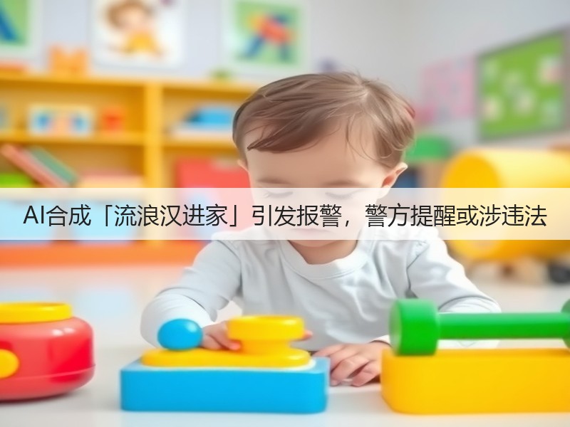 AI合成「流浪汉进家」引发报警，警方提醒或涉违法(图3)