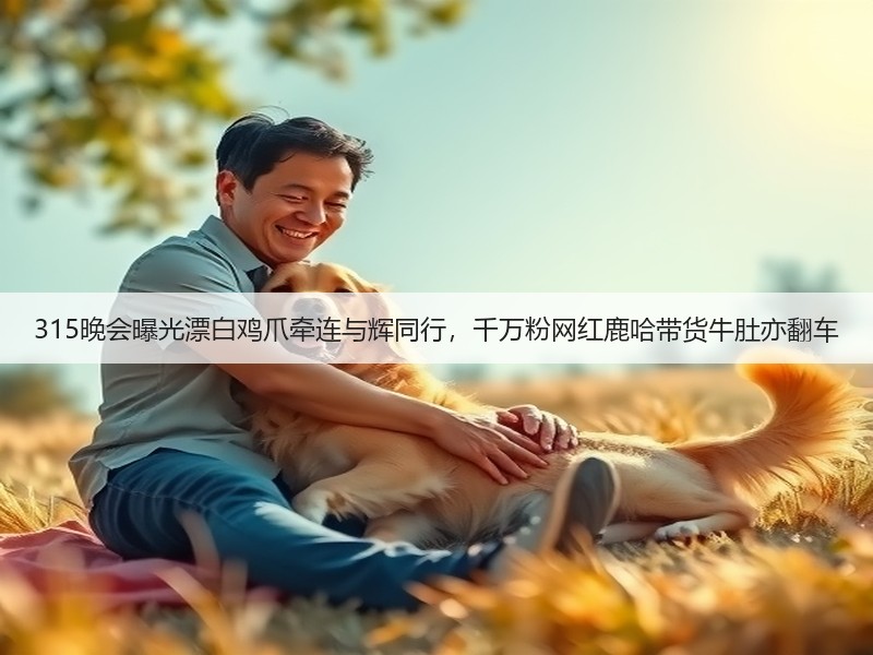 315晚会曝光漂白鸡爪牵连与辉同行，千万粉网红鹿哈带货牛肚亦翻车(图3)