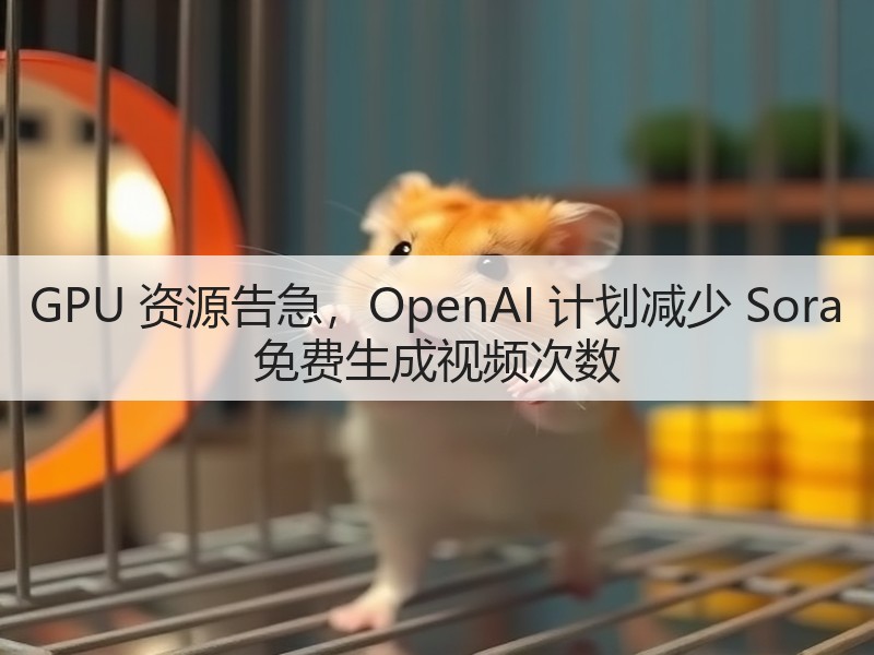 GPU 资源告急，OpenAI 计划减少 Sora 免费生成视频次数(图3)