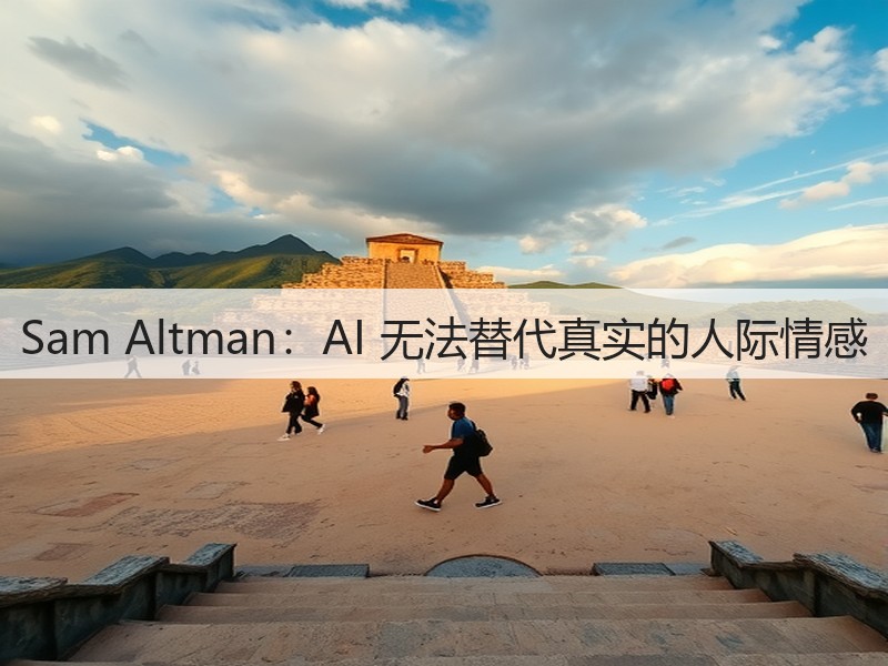 Sam Altman:AI 无法替代真实的人际情感(图1) Sam Altman:AI 无法替代真实的人际情感(图1)