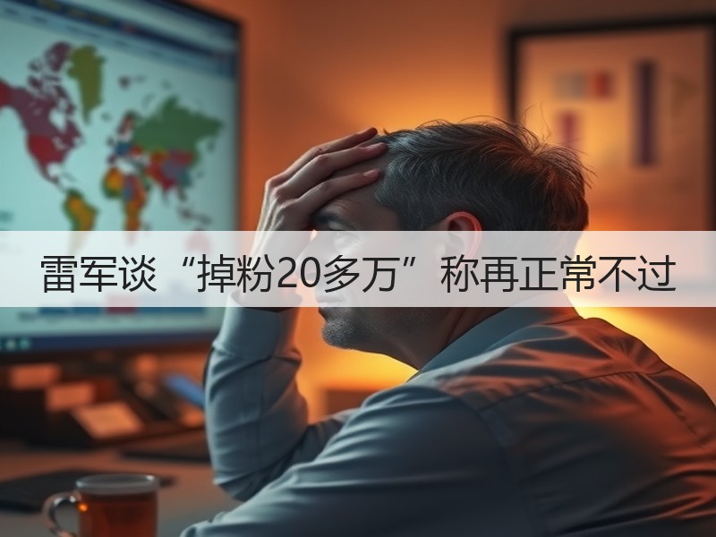 雷军谈“掉粉20多万”称再正常不过(图3)