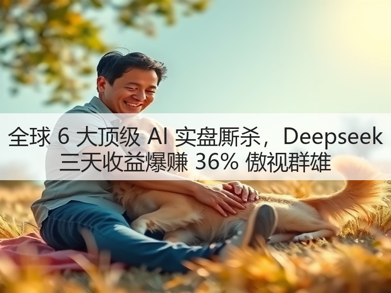全球 6 大顶级 AI 实盘厮杀，Deepseek 三天收益爆赚 36% 傲视群雄(图1)