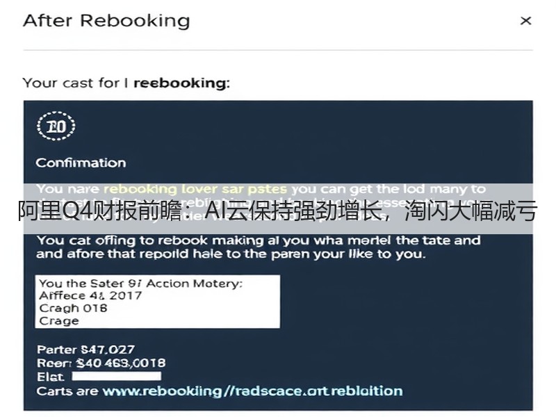 阿里Q4财报前瞻:AI云保持强劲增长,淘闪大幅减亏(图2) 阿里Q4财报前瞻:AI云保持强劲增长,淘闪大幅减亏(图2)