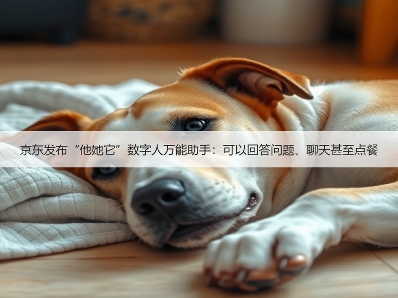 京东发布“他她它”数字人万能助手：可以回答问题、聊天甚至点餐