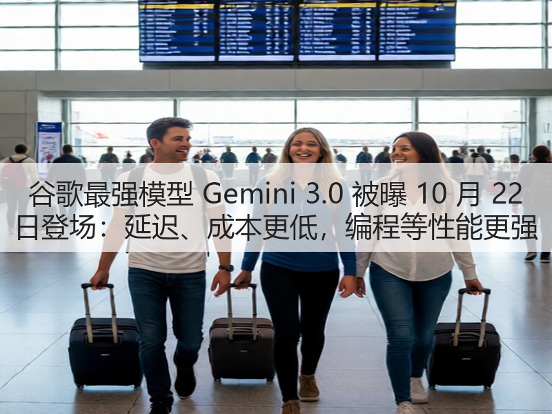 谷歌最强模型 Gemini 3.0 被曝 10 月 22 日登场：延迟、成本更低，编程等性能更强(图2)