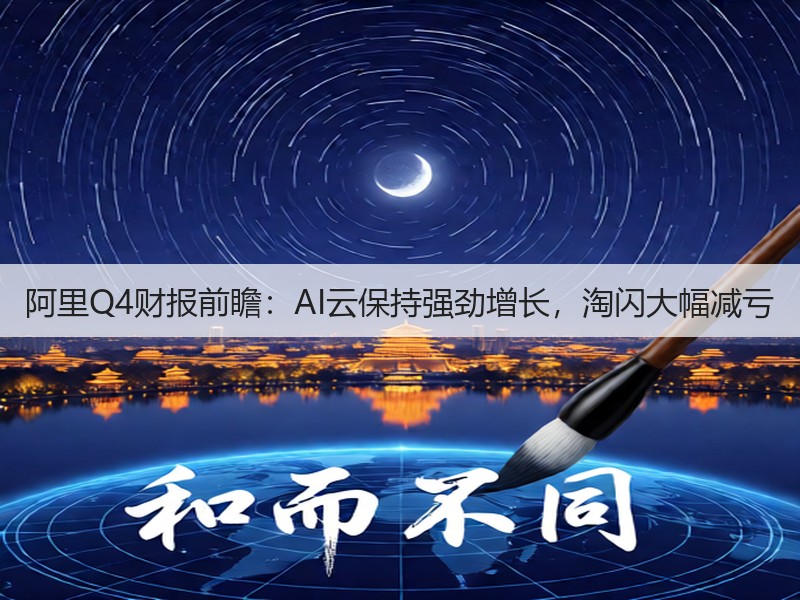 阿里Q4财报前瞻:AI云保持强劲增长,淘闪大幅减亏(图3) 阿里Q4财报前瞻:AI云保持强劲增长,淘闪大幅减亏(图3)