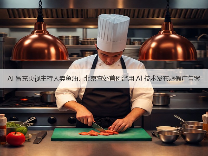 AI 冒充央视主持人卖鱼油，北京查处首例滥用 AI 技术发布虚假广告案