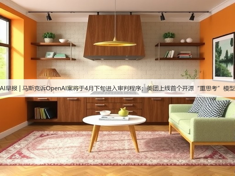 AI早报 | 马斯克诉OpenAI案将于4月下旬进入审判程序;美团上线首个开源“重思考”模型(图1) AI早报 | 马斯克诉OpenAI案将于4月下旬进入审判程序;美团上线首个开源“重思考”模型(图1)