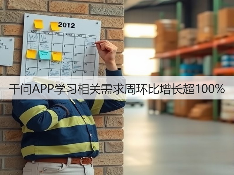 千问APP学习相关需求周环比增长超100%(图2)
