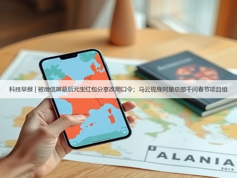 科技早报 | 被微信屏蔽后元宝红包分享改用口令；马云现身阿里总部千问春节项目组(图2)