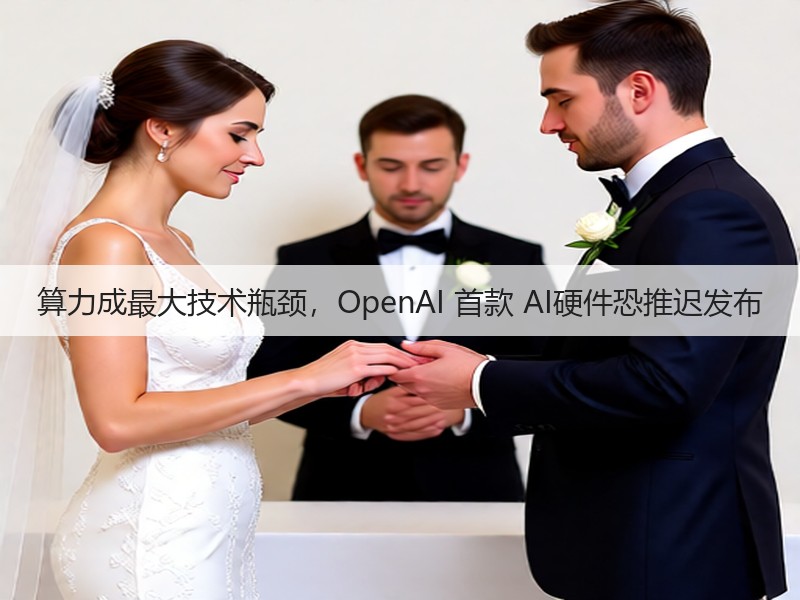 算力成最大技术瓶颈,OpenAI 首款 AI硬件恐推迟发布(图1) 算力成最大技术瓶颈,OpenAI 首款 AI硬件恐推迟发布(图1)