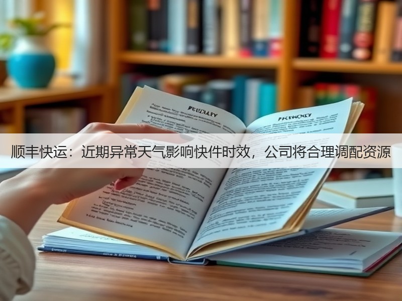 顺丰快运：近期异常天气影响快件时效，公司将合理调配资源(图2)