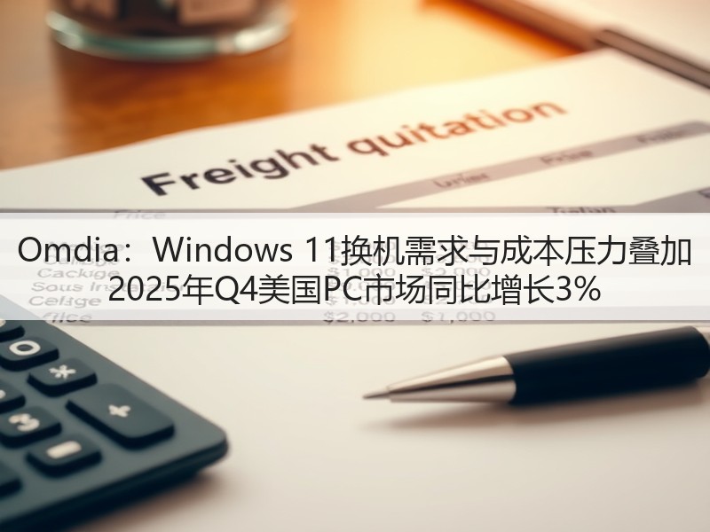 Omdia:Windows 11换机需求与成本压力叠加 2025年Q4美国PC市场同比增长3%(图3) Omdia:Windows 11换机需求与成本压力叠加 2025年Q4美国PC市场同比增长3%(图3)