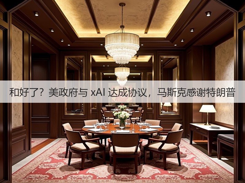 和好了？美政府与 xAI 达成协议，马斯克感谢特朗普(图1)
