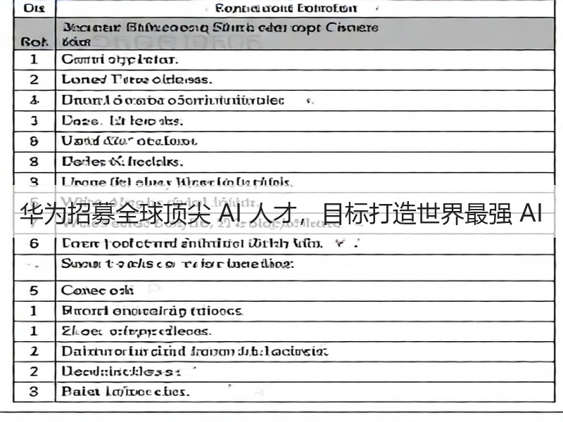 华为招募全球顶尖 AI 人才,目标打造世界最强 AI(图3) 华为招募全球顶尖 AI 人才,目标打造世界最强 AI(图3)