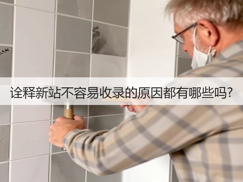 诠释新站不容易收录的原因都有哪些吗?