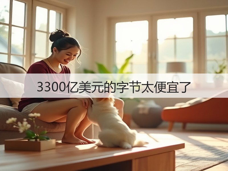 3300亿美元的字节太便宜了(图2) 3300亿美元的字节太便宜了(图2)