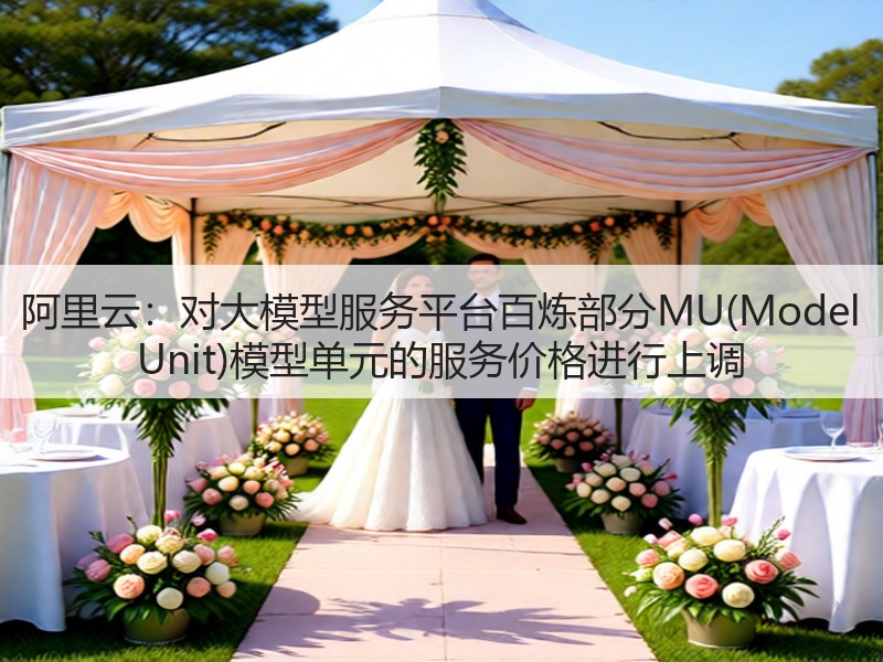 阿里云：对大模型服务平台百炼部分MU(Model Unit)模型单元的服务价格进行上调(图2)