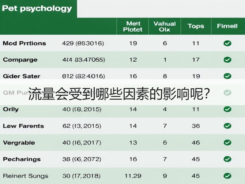 流量会受到哪些因素的影响呢？(图2)