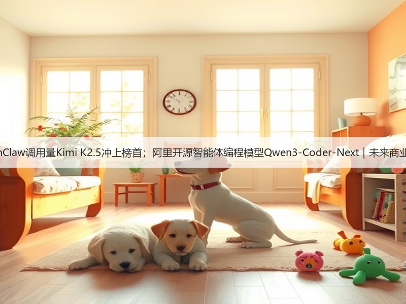 OpenClaw调用量Kimi K2.5冲上榜首；阿里开源智能体编程模型Qwen3-Coder-Next｜未来商业早参(图3)